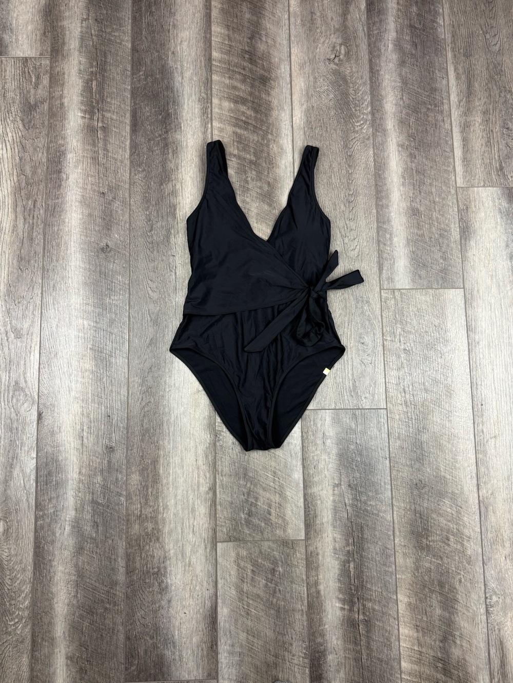 Summersalt Black Wrap One-Piece Swimsuit